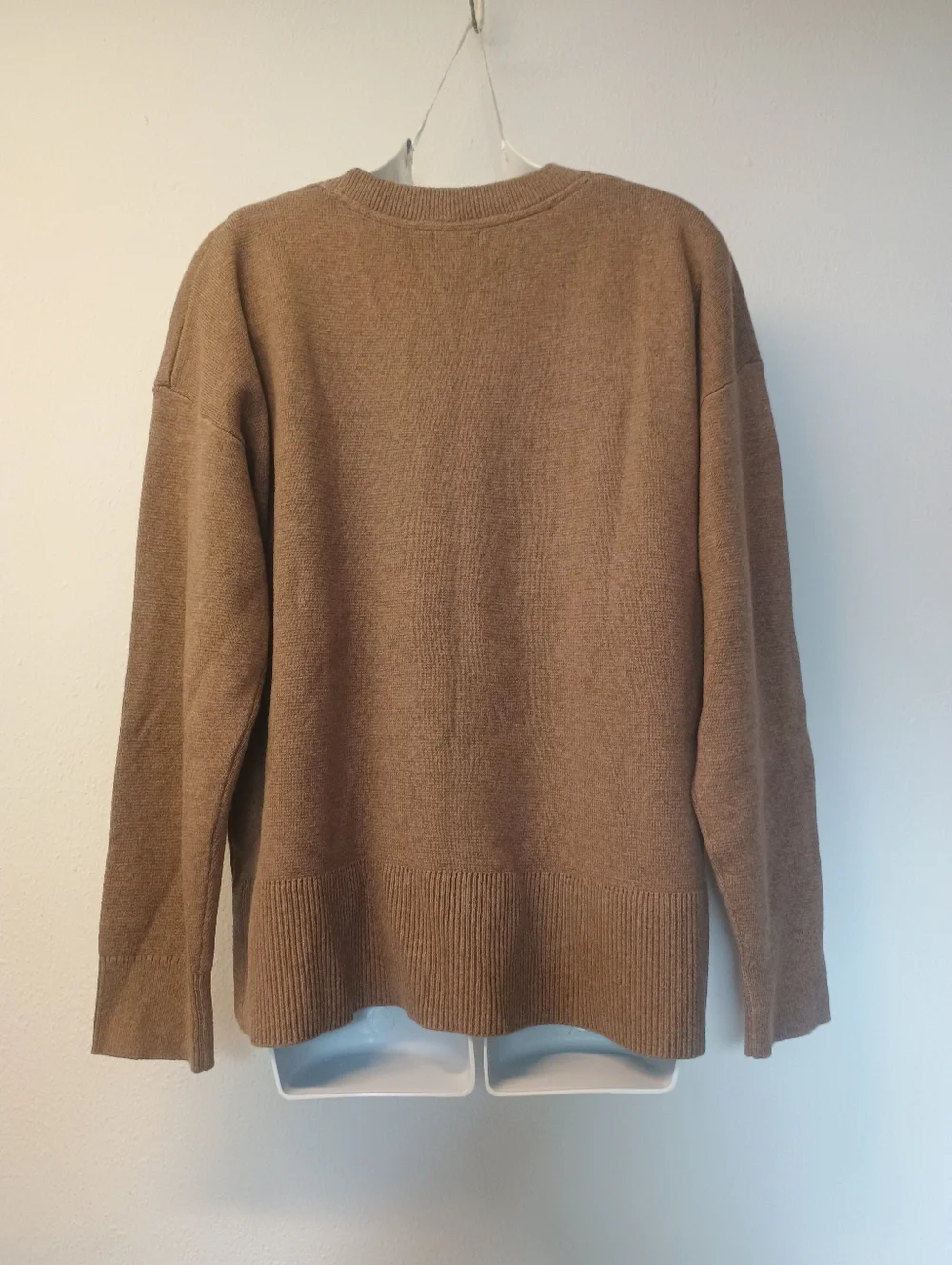 L.L. Bean Women's Crewneck Sweater in Heathered Brown